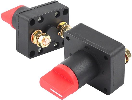 Accuschakelaar 300A – 48V – Waterdicht (IP66) – 3 Standen (OFF-1-2) – Ideaal Voor Boot, Camper, Auto En Motor