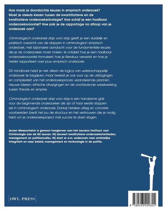 Criminologisch onderzoek stap voor stap