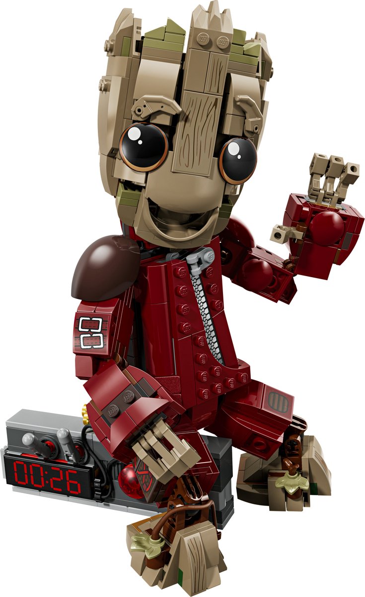 LEGO Marvel Groot in Ravager Jumpsuit - Bouwbaar Superheld Speelgoed voor Kinderen - 76341 – foto 6