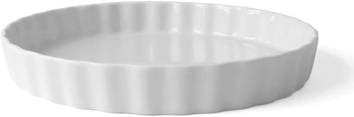 Ronde Quichevorm 18 cm van Porselein - Vaatwasmachine- en Magnetronbestendig