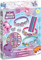 Totum Mini MyMy 3 bracelets à fabriquer avec 18 perles coulissantes - thème kawaii joyeux - jouet à partir de 3 ans
