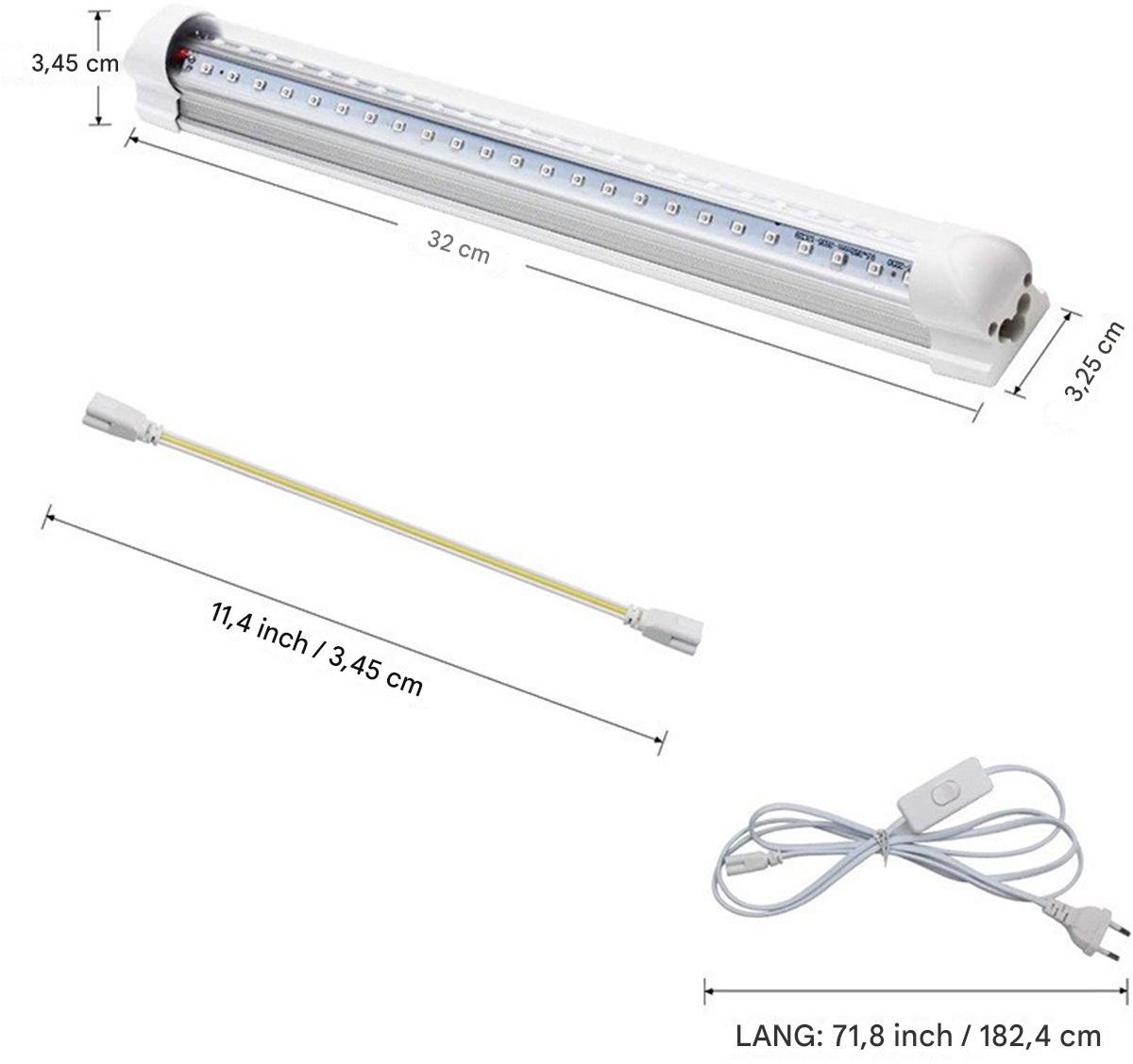 Ynkkvre - Verlichting Blacklight UV - Neon TL Buis voor Feest en Decoratie - Lengte 30 cm
