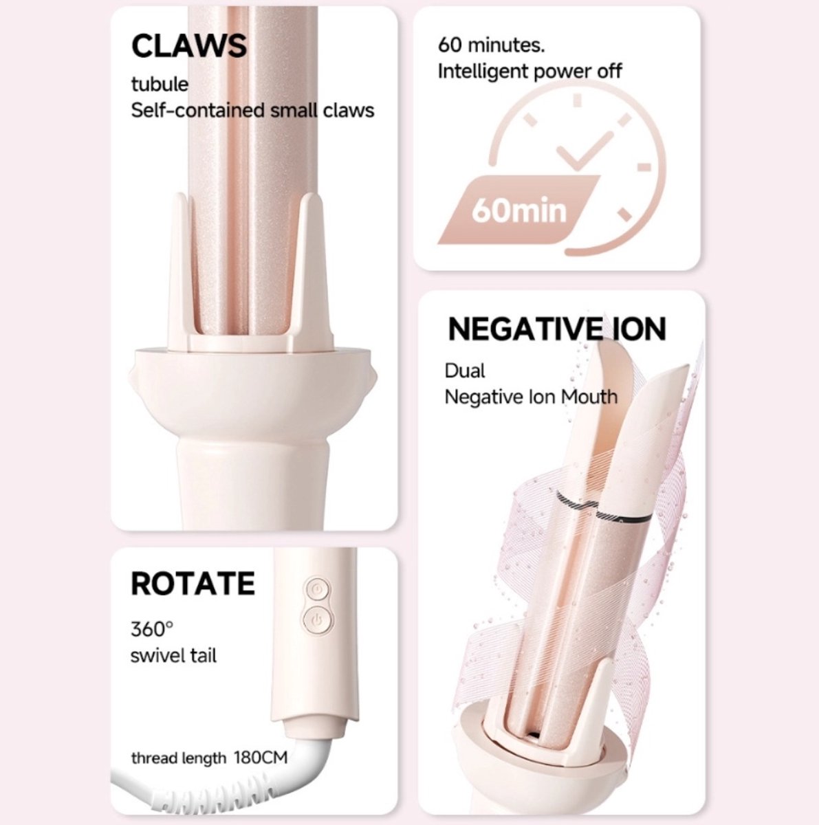 OIMG 32MM/28MM Keramische Krultang - krultang automatisch - afbeelding 2