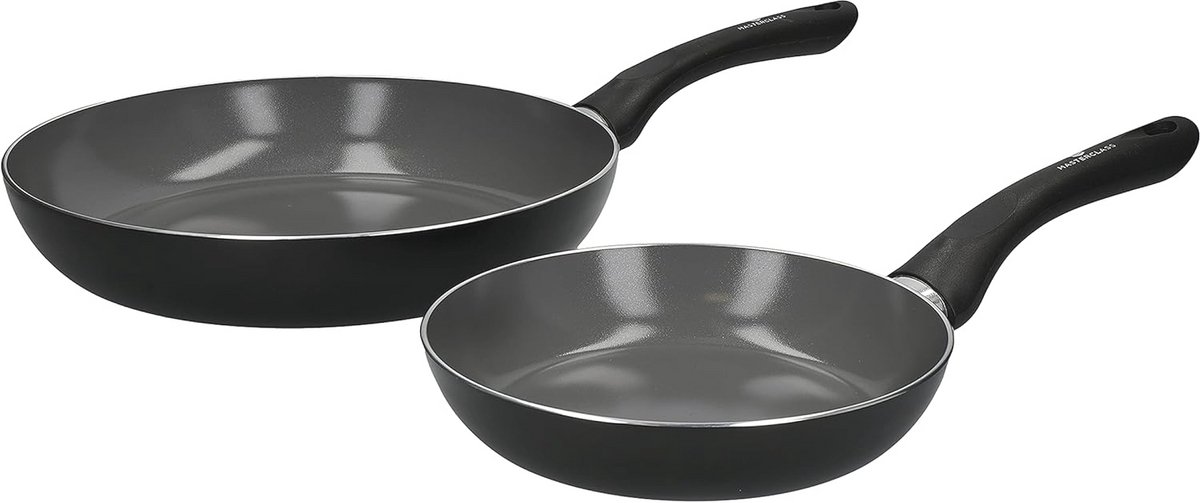 Keramische Eco Koekenpannenset van 70% Gerecycled Aluminium - 20 cm / 28 cm