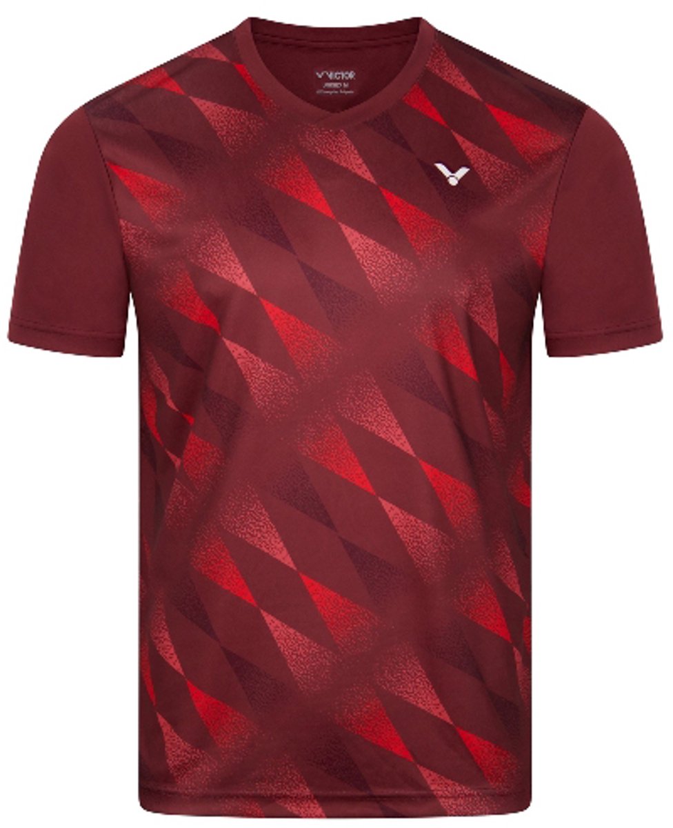 VICTOR T-43102 D badminton tennis sport shirt - bordeaux - maat XS