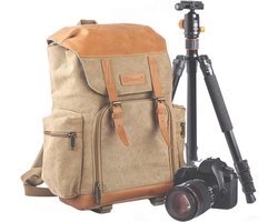 Sac à dos étanche pour appareil photo avec compartiment pour ordinateur portable et grande capacité