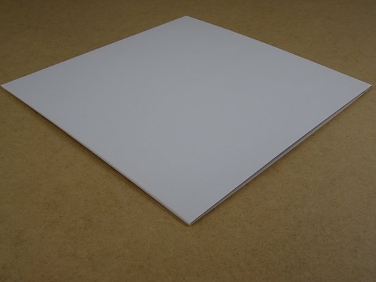 10 Stuks LP kartonnen buitenhoezen wit (GOEDE KWALITEIT, 300gr karton) zonder middengaten - hoezen, platenhoezen, beschermhoes, cardboard sleeve, outer cover, maxi-singles, lps vinyl platen, 12", 12 inch — afbeelding 4