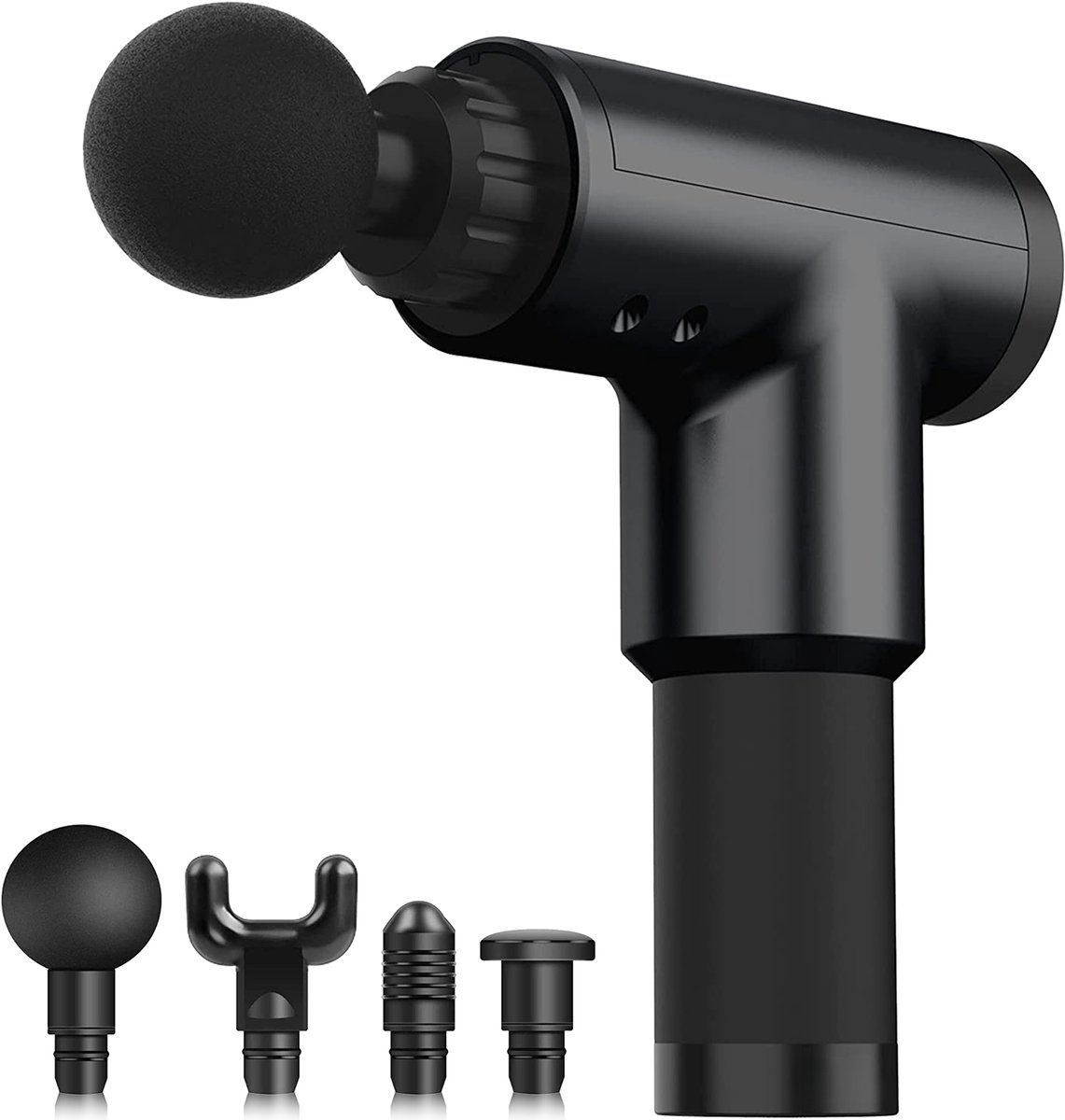 Palmwood Massage Gun Draadloos met 4 Opzetstukken en Koffer