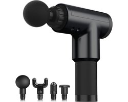 Palmwood Massage Gun - Massage Apparaat - Massage pistool - Incl. 4 opzetstukken - Draadloos - Incl. opbergkoffer