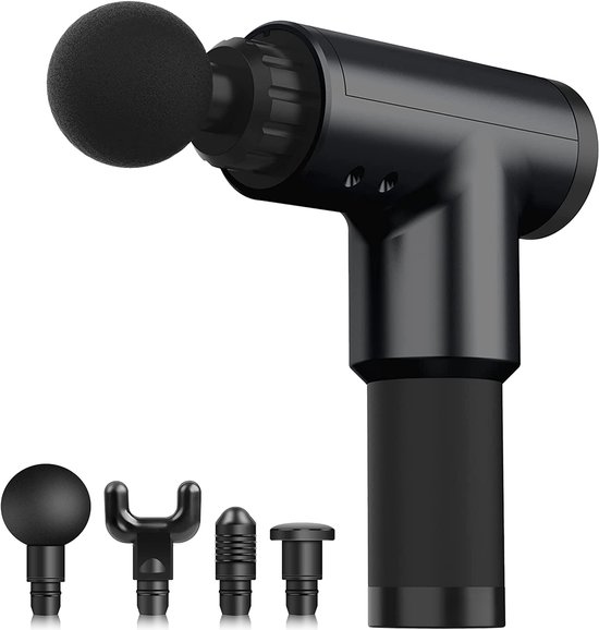 ForU Massage Gun - Massage Apparaat - Massage pistool - incl. 4 opzetstukken - Draadloos - Incl. opbergkoffer