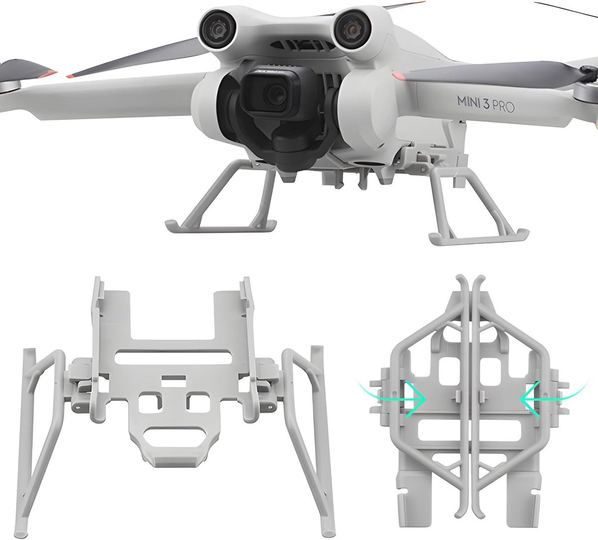 Mini 3 Pro Landingspoten en Chassis voor Drones - Opvouwbare Gear en Accessoires