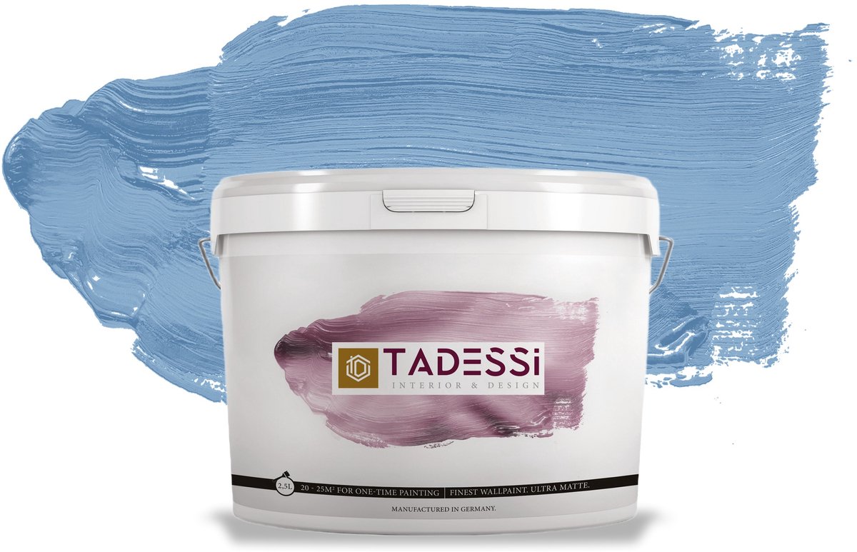 Tadessi Color Vista Muurverf - Dispersie - Atlantisch blauw Mat - 5 L