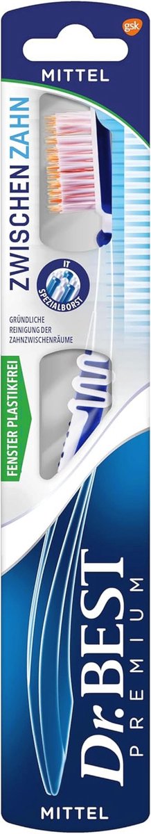 Tandenborstel medium - Pak van 1 met zijdeachtige borstelharen