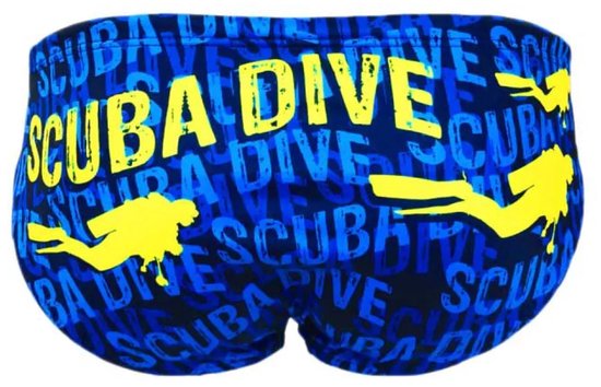 Slip de bain Turbo Scuba Dive Flash Blauw 4XL Homme