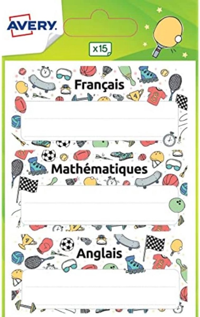 Set van 15 Waterdichte School- en Kledingstickers voor Kinderen - Duurzaam en Zelfklevend