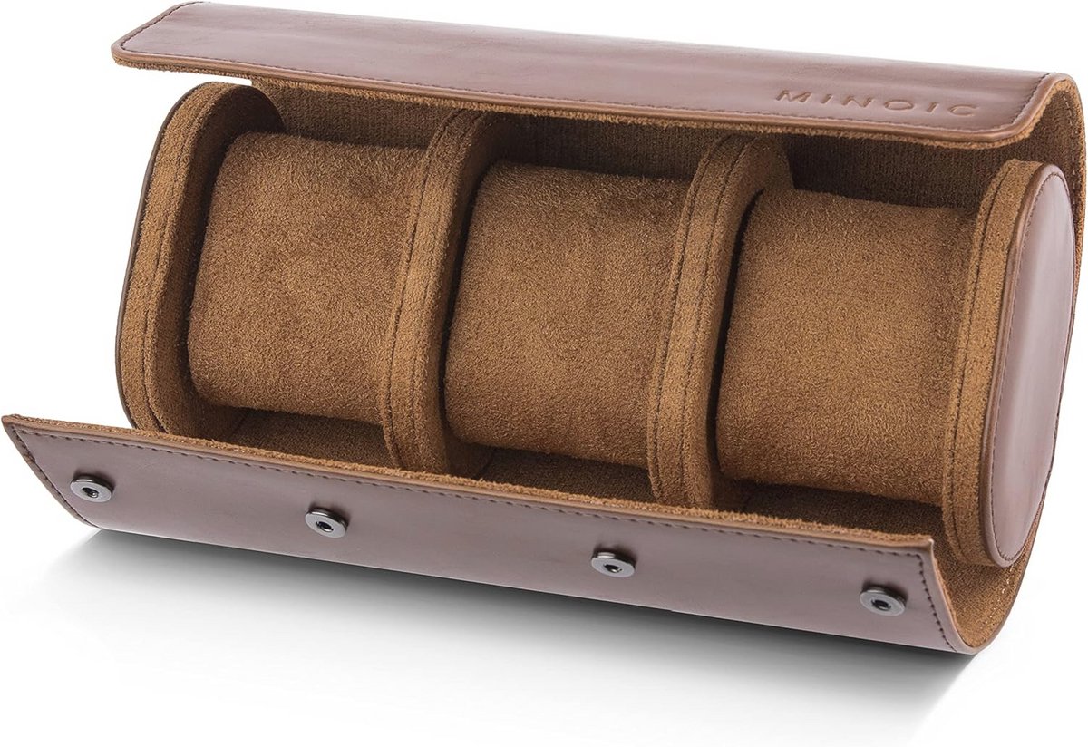 Horlogebox voor 3 Horloges - Kunstlederen Reis- en Opbergdoos - Horloge Organizer voor Heren
