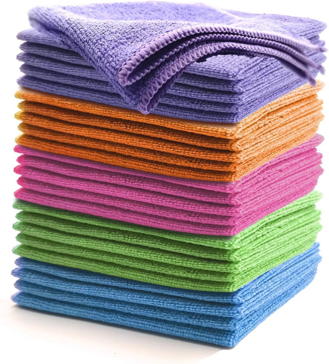 15 Stuks Microvezeldoeken - Reinigingsdoeken 30 x 30 cm voor Effectieve Schoonmaak