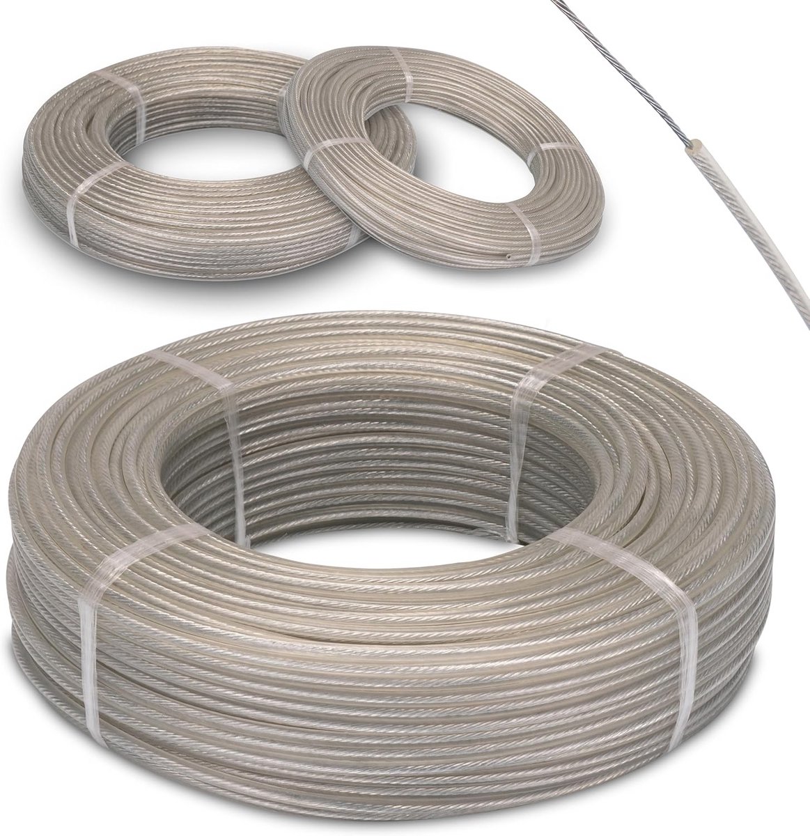 Extra Sterke 3mm Waslijn 70m – Vervangingslijn Voor Droogmolen, Tuin, Balkon En Camping
