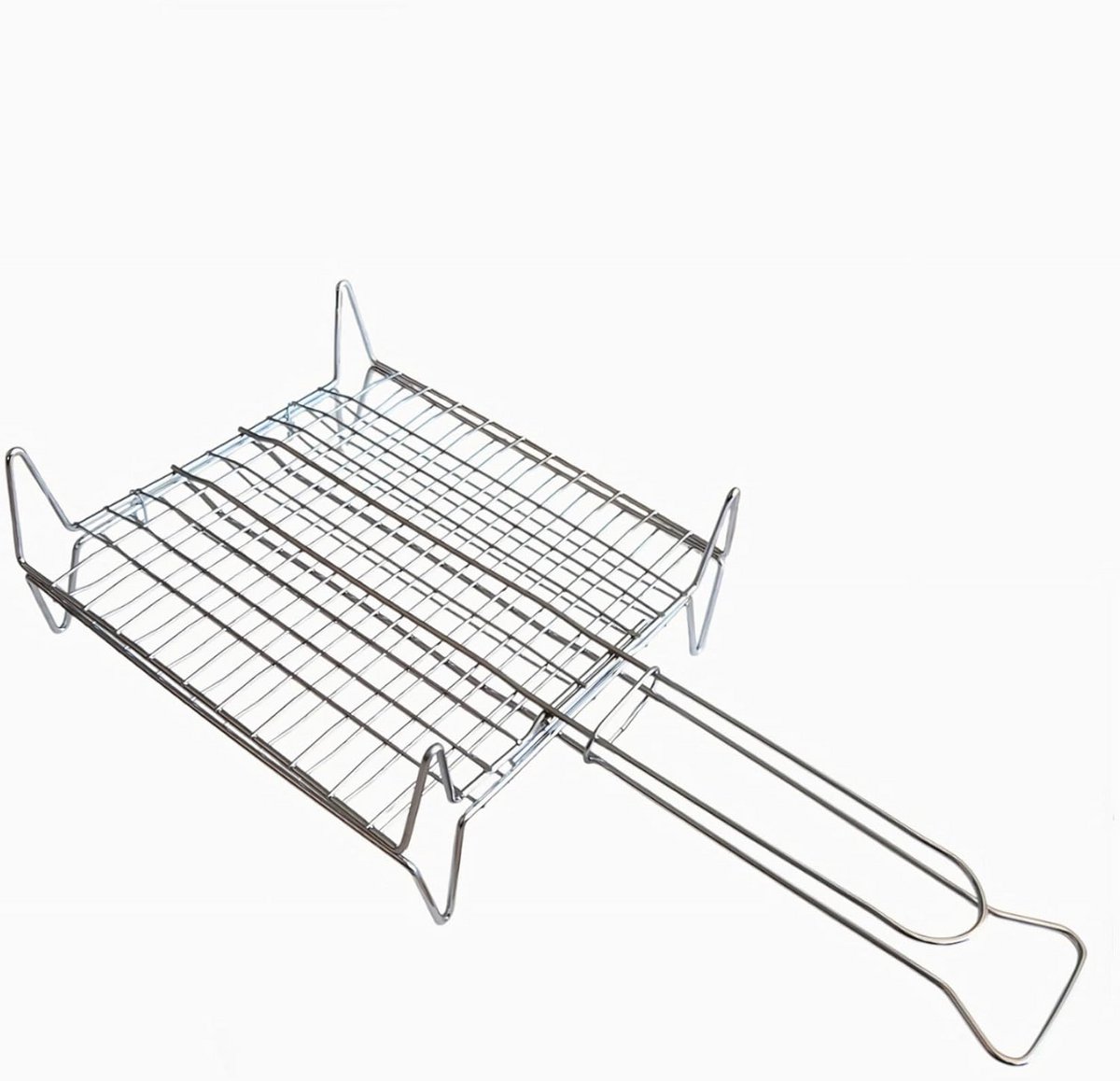 Kruisgrill Roestvrij Staal 27 x 27 cm voor BBQ Koken