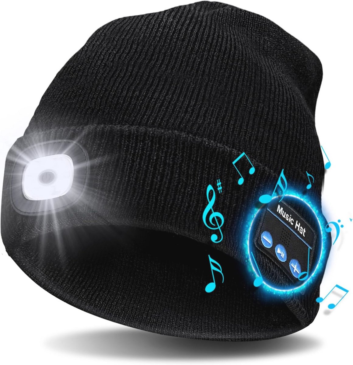 Bluetooth LED Muts voor Dames en Heren - Origineel Kerstcadeau en Vaderdagideeën