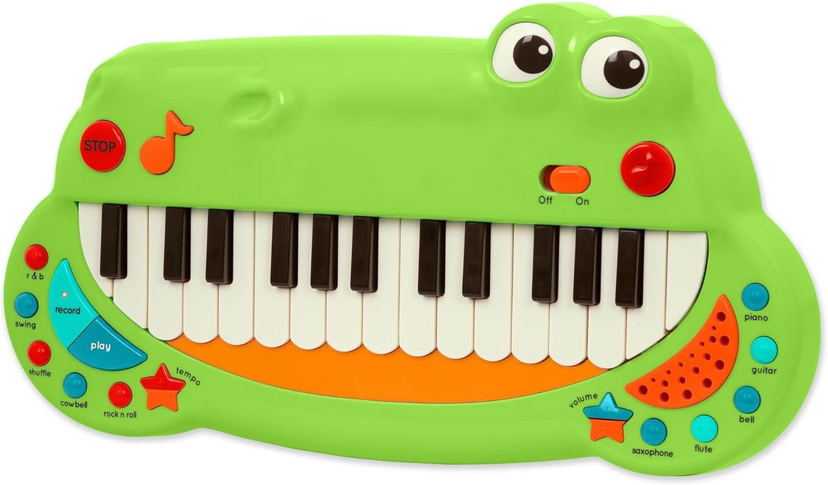 Muzikale Krokodil Toetsenbordpiano voor Peuters – Creatieve Speelgoed met 5 Instrumentinstellingen