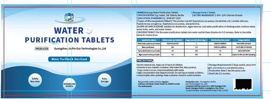 Waterzuiveringstabletten 100 stuks — Drinkwater Tabletten voor Camping, Reizen & Noodgevallen. — afbeelding 3