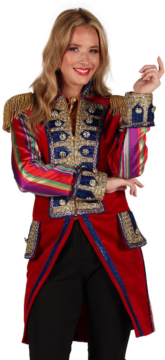 Thetru Carnavalsjas Dames - Luxe Carnavalsjas - Velvet Sensation - Rood - Dames - Maat XL