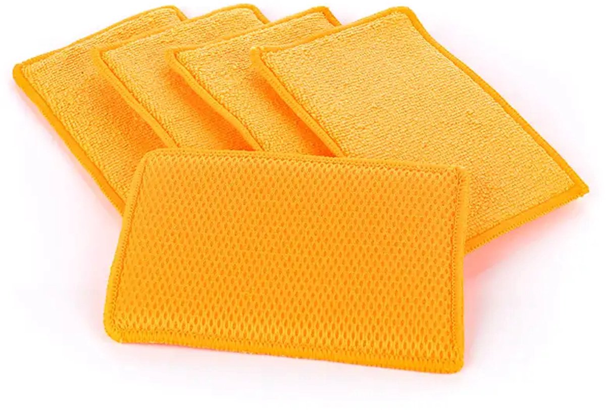 The Rag Company Bug Scrubber Pad - 5-pack Oranje