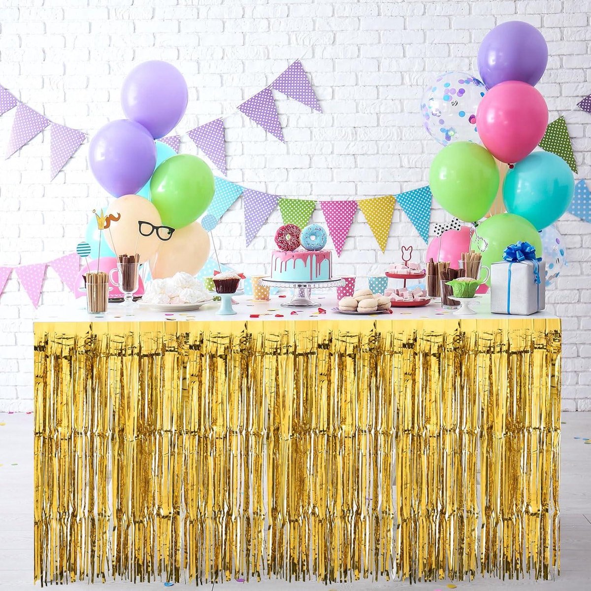 Allecta - Rode Tafelrokken Met Franjes voor Bruiloft en Verjaardagsfeesten 73 x 27 cm