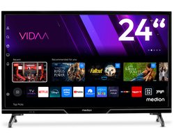 MEDION 59,8 cm (24-inch) HD TV (Smart TV, HDR, VIDAA Store, Netflix, Prime Video, Disney+, DAZN, Paramount+, HbbTV, PVR, Bluetooth)