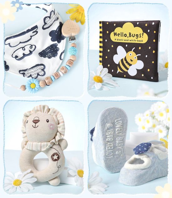 Geboorte geschenkdoos voor jongens - Compleet cadeau voor babyshower en geboorte — afbeelding 3