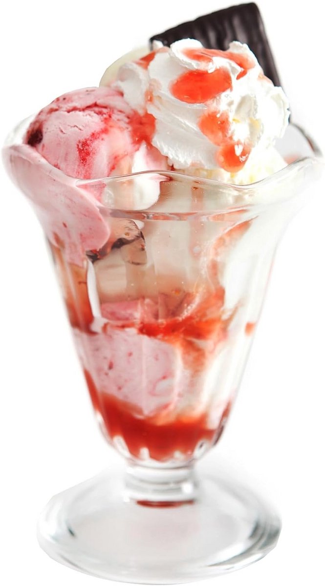 IJsbekers en Dessertkommen, 23,5 cl, 6 Stuks - Geschikt voor Horeca en Catering