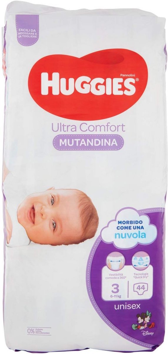 Luiers voor peuters, Maat 3, 6-11 kg, Verpakking van 44 stuks