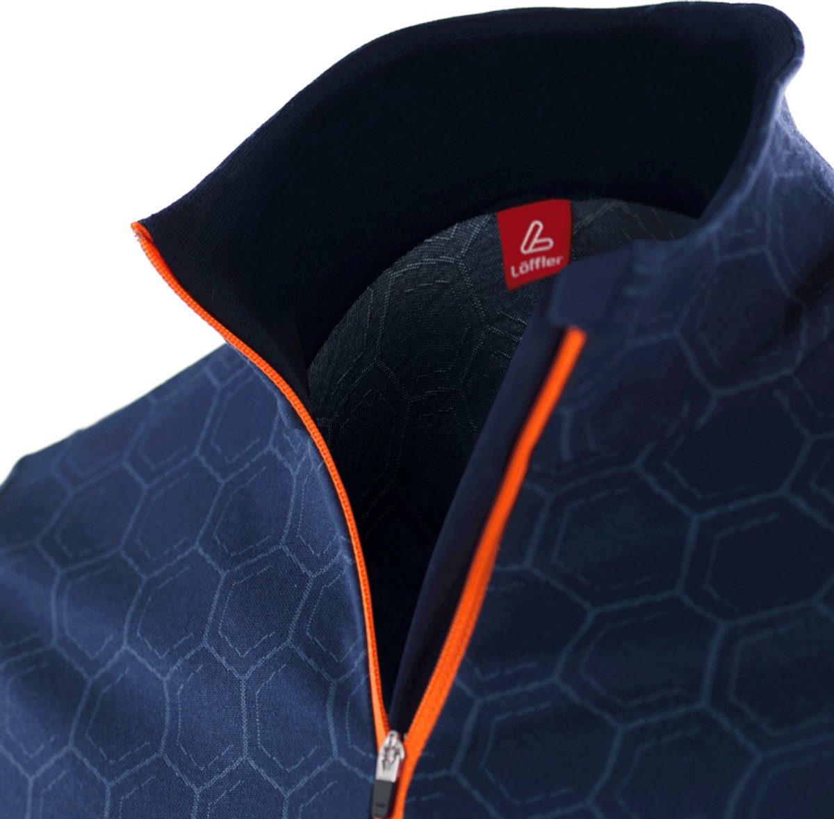 Loeffler shirt voor heren lange mouwen Midlayer Hywa Bruce Transtex® Donker Blauw