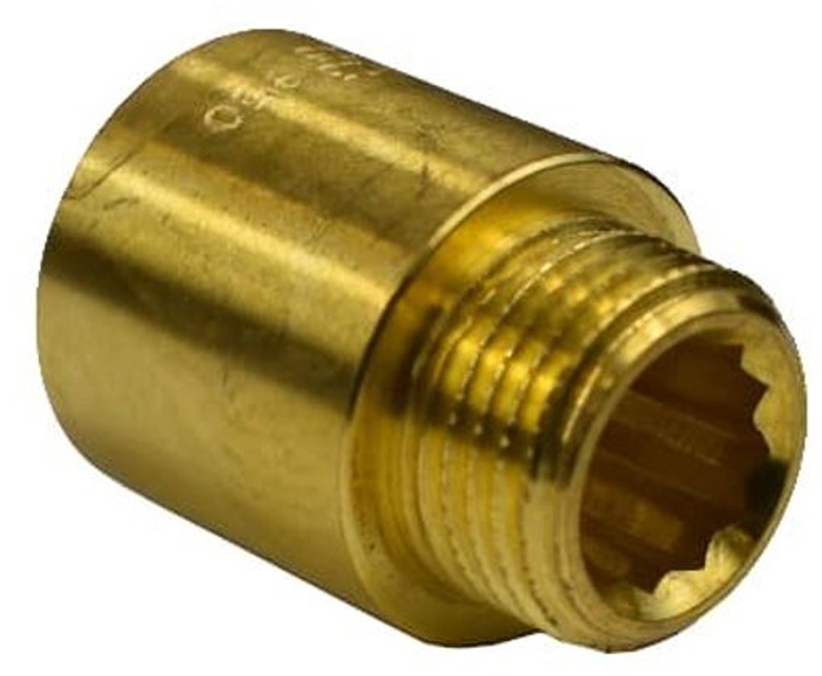 Draadfitting Messing Kraanverlenging 3/4" AG x 3/4" IG 20 mm