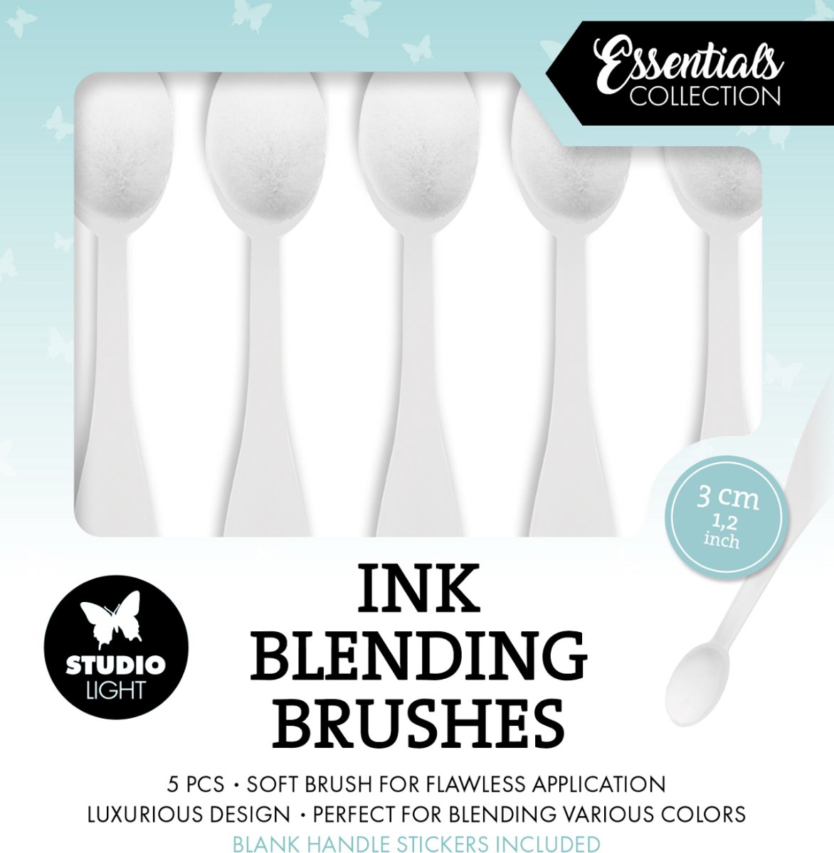 Ink blending brushes 3 cm 5 stuks