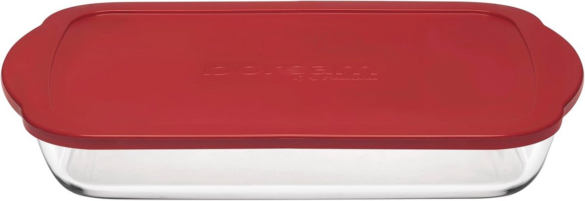 Rechthoekige ovenschaal met deksel 33x19 cm - Hittebestendig glas