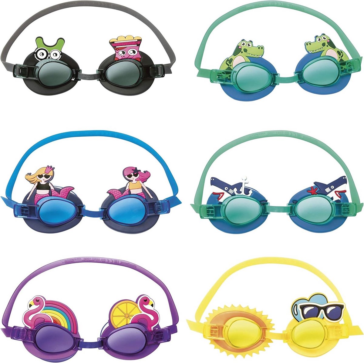 Hydro-Swim zwembril voor kinderen vanaf 3 jaar - leuk karakter ontwerp