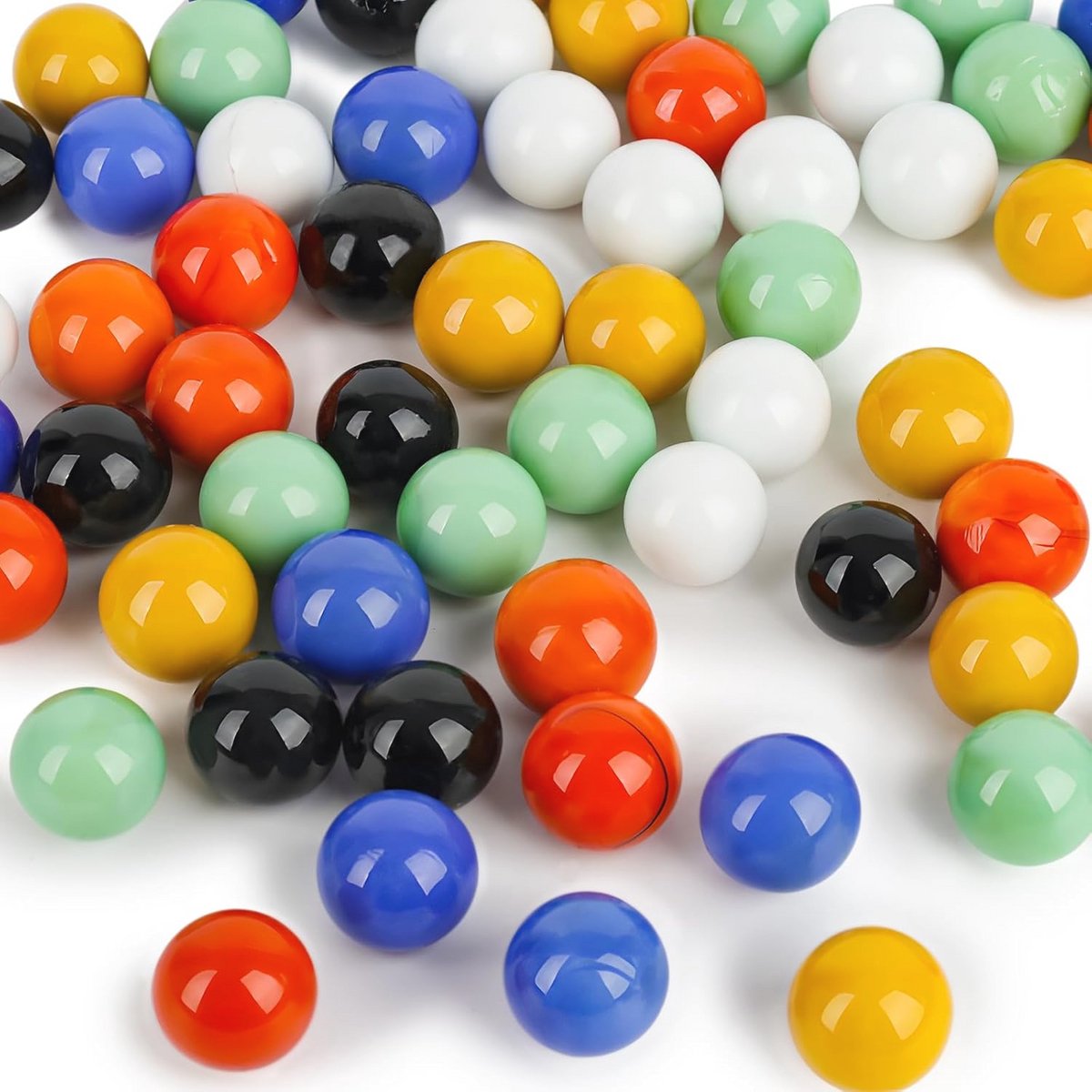 Kleurige Glazen Knikkers - 50 Stuks voor Speelplezier en Decoratie