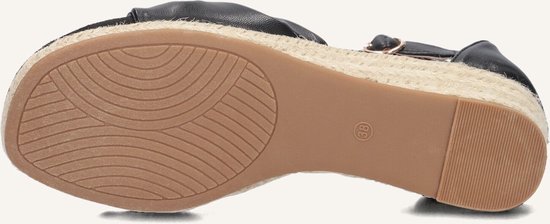 Omoda 0577-5 Espadrilles - Chaussures pour femmes d'été - Femme - Zwart - Taille 37