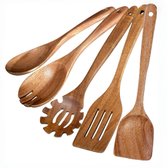 Witte/houten keukenset met eettafel