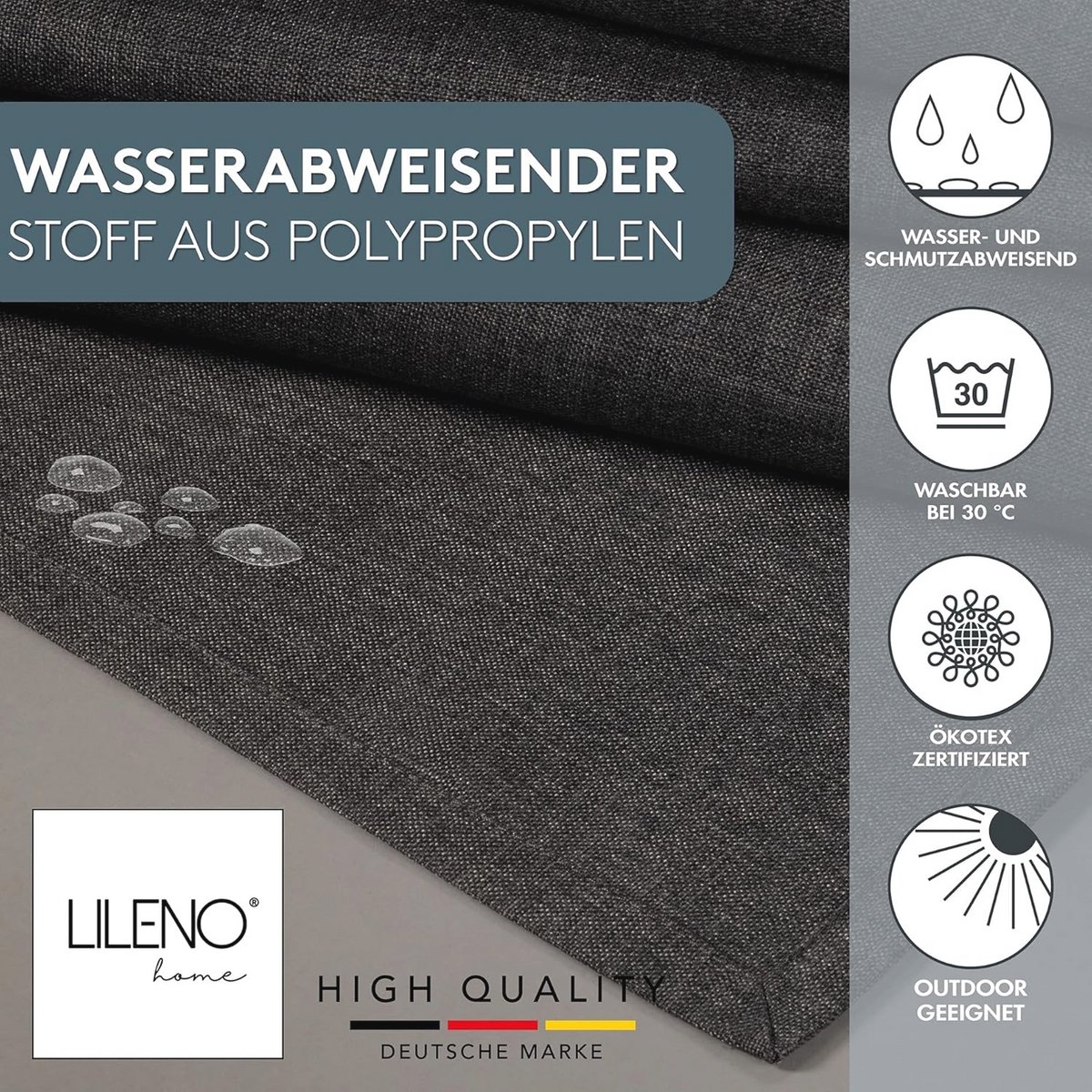 Afwasbaar Rond Tafelkleed 140 cm Waterdicht in Steen Kleur