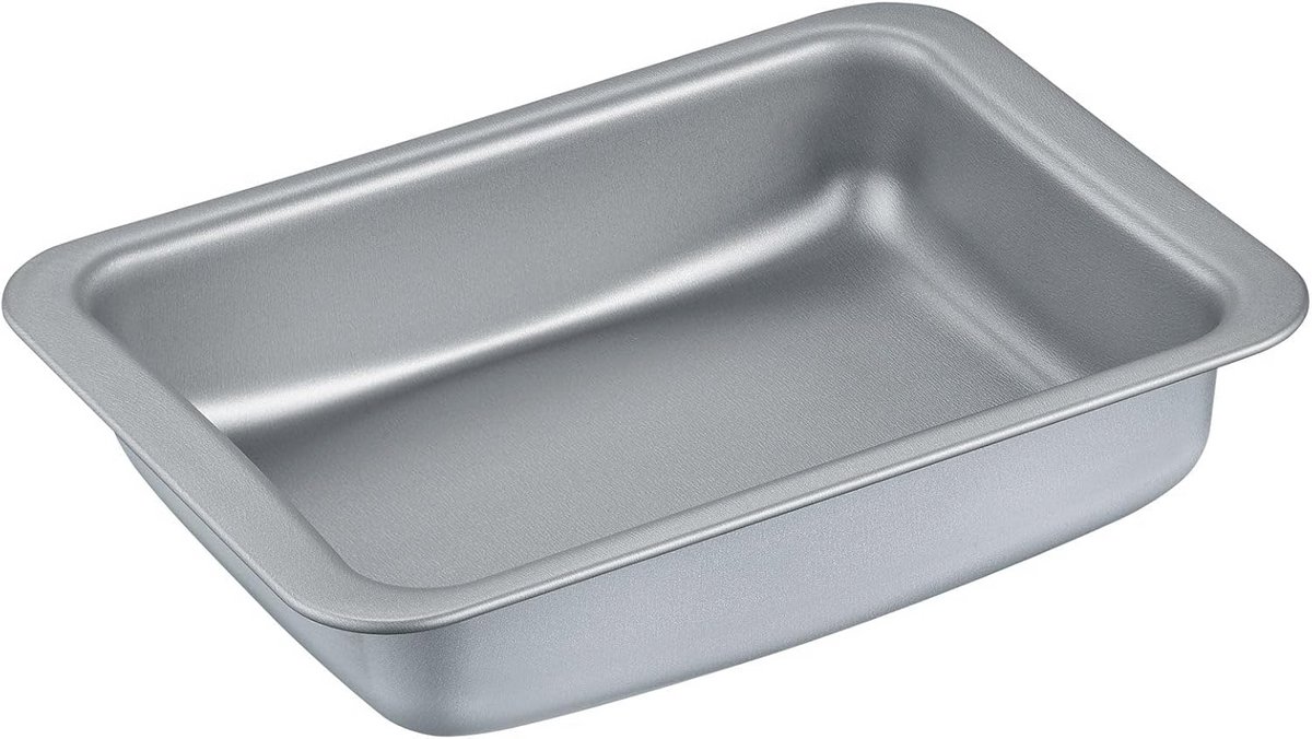 Ovenschaal 37 x 33 cm van gerecycled aluminium met antiaanbaklaag