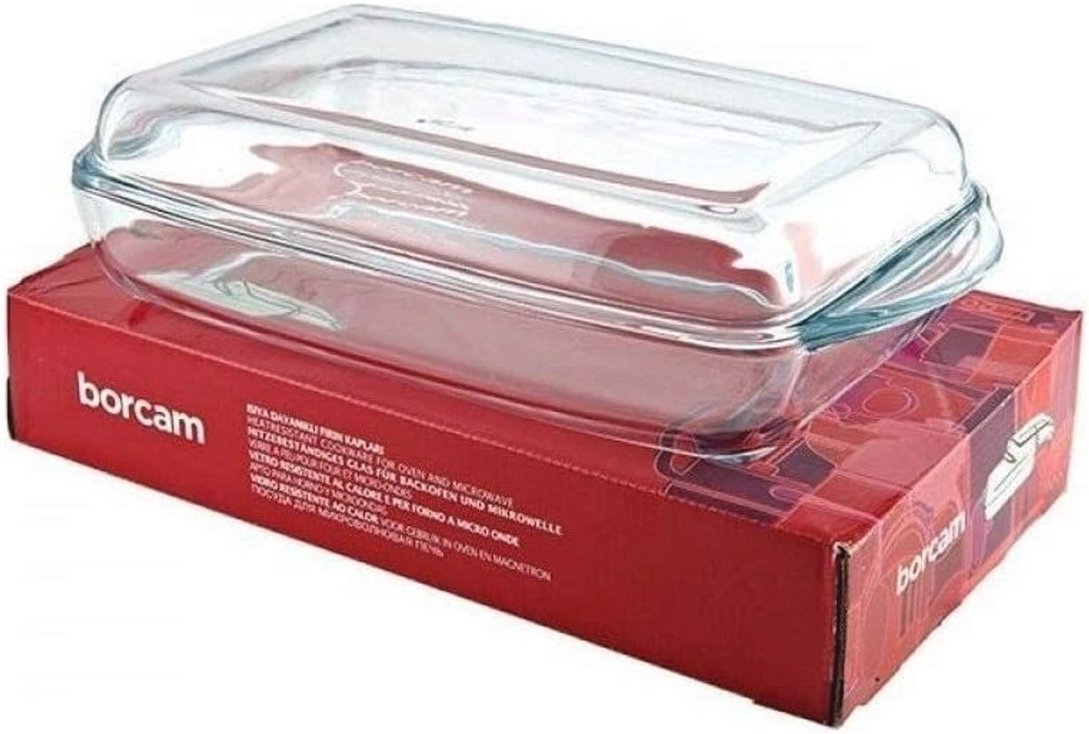 Ovenschaal van glas met deksel - 2 liter - Ideaal voor gratineren en bakken