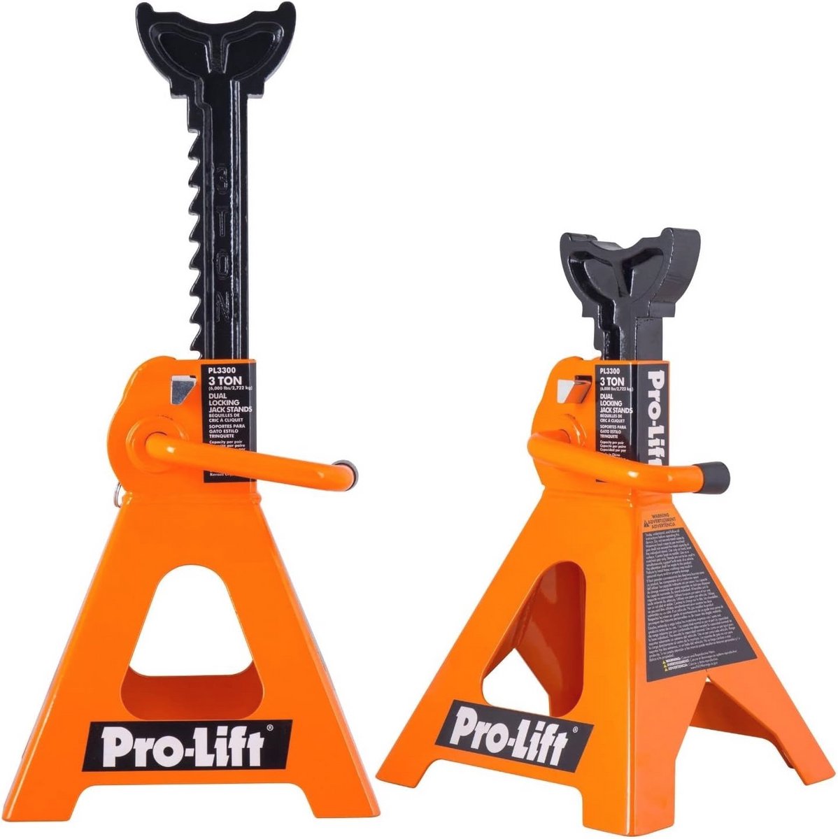 Heavy Duty Auto Krik Standaarden - 3 Ton met Dubbele Vergrendeling voor Extra Veiligheid