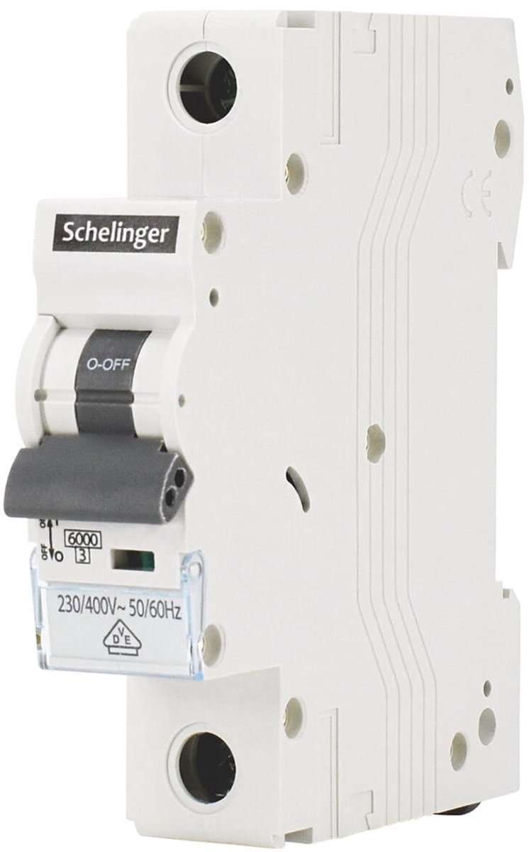 Schelinger Installatieautomaat 10A B-karakteristiek - 1-polig - 230/400V - A02-G8-1P-B10 - IP20