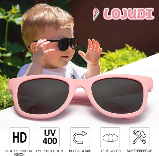 Baby Zonnebril 0-24 Maanden met Verstelbare Silicone Band - UV Bescherming — afbeelding 5
