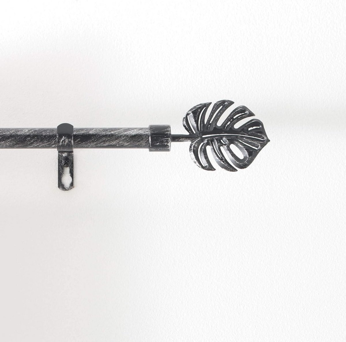 Decoratieve Uitschuifbare Staaf 19 mm - Patina Tropi zwart/zilver voor Binnenhuisdecoratie