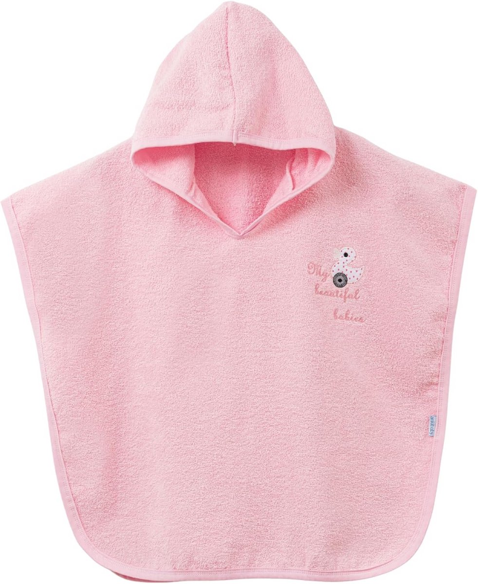 Zachte Katoenen Badponcho met Sterren voor Baby en Peuter - Absorberend & Huidvriendelijk