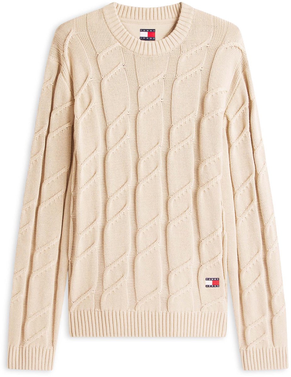 Tommy Jeans Trui Tjm Reg Chunky Cable Knt Swt Ext Dm0dm22355 Aby Mannen Geel